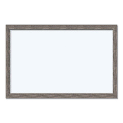 U Brands Magnetic Dry Erase Board with Rustic Frame, 35 x 23, White Surface, Brown Frame (4890U0001)