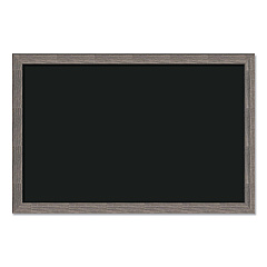 U Brands Magnetic Chalkboard with Rustic Frame, 35 x 23, Black Surface, Brown Frame (4549U0001)