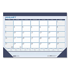 House of Doolittle Recycled Contempo Desk Pad Calendar, 22 x 17, White/Blue Sheets, Blue Binding, Blue Corners, 12-Month (Jan to Dec): 2023 (151)