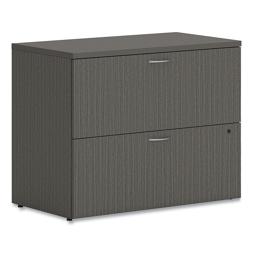HON Mod Lateral File, 2 Legal/Letter-Size File Drawers, Slate Teak, 36" x 20" x 29" (LLF3620L2LS1)