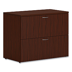 HON Mod Lateral File, 2 Legal/Letter-Size File Drawers, Traditional Mahogany, 36" x 20" x 29" (LLF3620L2LT1)