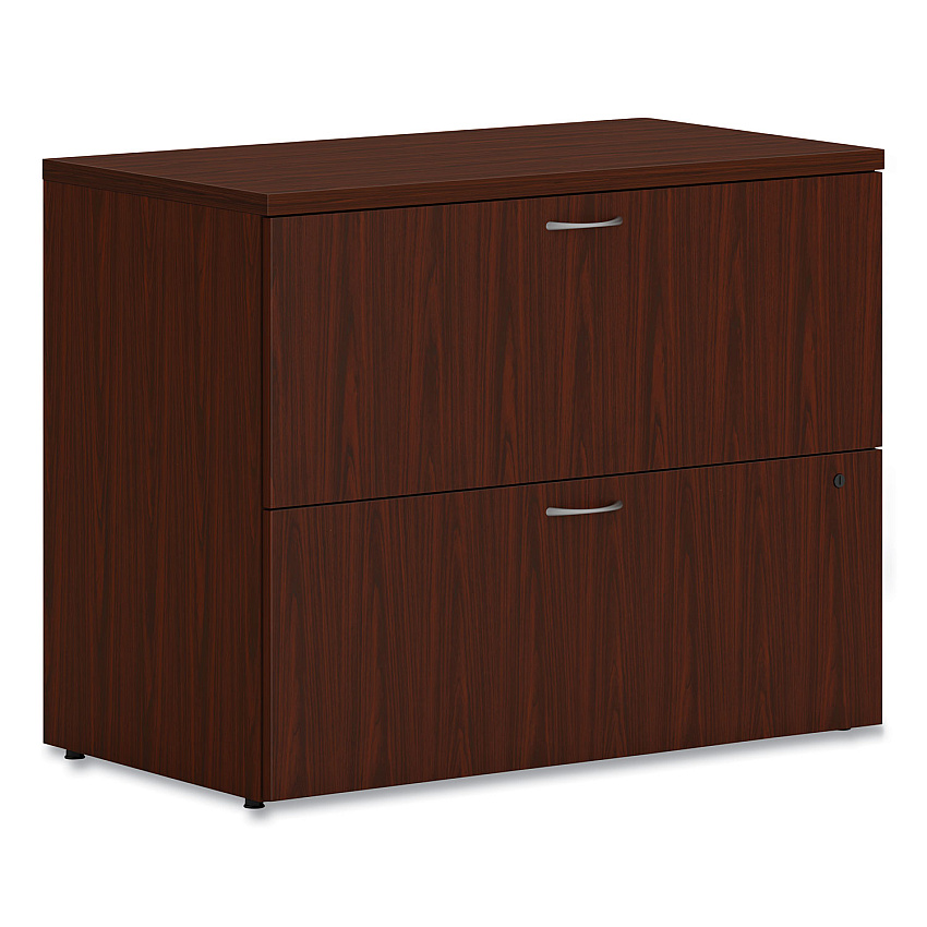 HON Mod Lateral File, 2 Legal/Letter-Size File Drawers, Traditional Mahogany, 36" x 20" x 29" (LLF3620L2LT1)