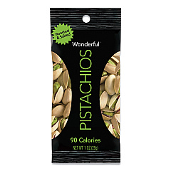 Paramount Farms Wonderful Pistachios, Roasted and Salted, 1 oz Pack, 12/Box (072142A25X)