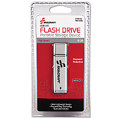 AbilityOne 7045015584985, SKILCRAFT Ultra-Slim Flash Drive, 8 GB, Silver
