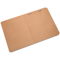AbilityOne 7530008893555 SKILCRAFT Medium-Duty Kraft Fastener Folder, 1 Fastener, Letter Size, Kraft Exterior, 100/Box