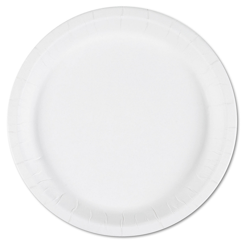 AbilityOne 7350008993056, SKILCRAFT, Paper Plates, 9" dia, 0.75" Deep, White, 1,000/Box