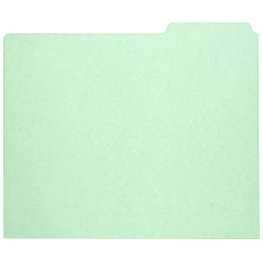 AbilityOne 7530009886515 SKILCRAFT File Guide Card, 3-Tab, 11.75 x 10, Light Green, 1 Set