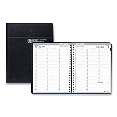 House of Doolittle Recycled Professional Weekly Planner, 15-Minute Appts, 11 x 8.5, Black Wirebound Soft Cover, 12-Month (Aug-July): 2022-2023 (257202)
