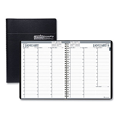 House of Doolittle Recycled Professional Weekly Planner, 15-Minute Appts, 11 x 8.5, Black Wirebound Soft Cover, 12-Month (Jan to Dec): 2023 (27202)