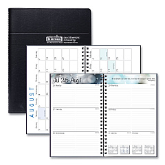 House of Doolittle Recycled Academic Weekly/Monthly Appointment Planner, 8 x 5, Black Cover, 13-Month (Aug to Aug): 2022 to 2023 (27502)