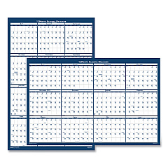 House of Doolittle Academic Year Recycled Poster Style Reversible/Erasable Yearly Wall Calendar, 24 x 37, 12-Month (July to June): 2022 to 2023 (395)
