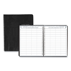 House of Doolittle Four-Person Group Practice Daily Appointment Book, 11 x 8.5, Black Cover, 12-Month (Jan to Dec): 2023 (28202)