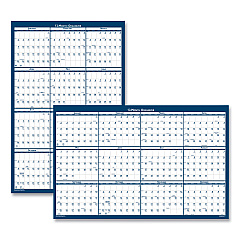 House of Doolittle Recycled Yearly Reversible Wall Calendar Non-Laminated, 24 x 37, White/Blue Sheets, 12-Month (Jan to Dec): 2023 (3990)