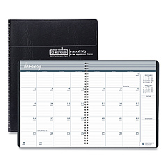 House of Doolittle 24-Month Recycled Ruled Monthly Planner, 11 x 8.5, Black Cover, 24-Month (Jan to Dec): 2023 to 2024 (262002)