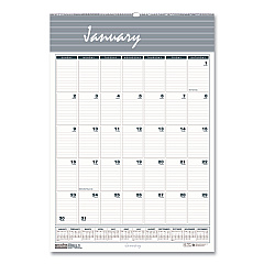 House of Doolittle Bar Harbor Recycled Wirebound Monthly Wall Calendar, 12 x 17, White/Blue/Gray Sheets, 12-Month (Jan-Dec): 2023 (332)