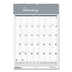 House of Doolittle Bar Harbor Recycled Wirebound Monthly Wall Calendar, 22 x 31.25, White/Blue/Gray Sheets, 12-Month (Jan-Dec): 2023 (334)