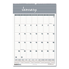 House of Doolittle Bar Harbor Recycled Wirebound Monthly Wall Calendar, 8.5 x 11, White/Blue/Gray Sheets, 12-Month (Jan-Dec): 2023 (331HD)