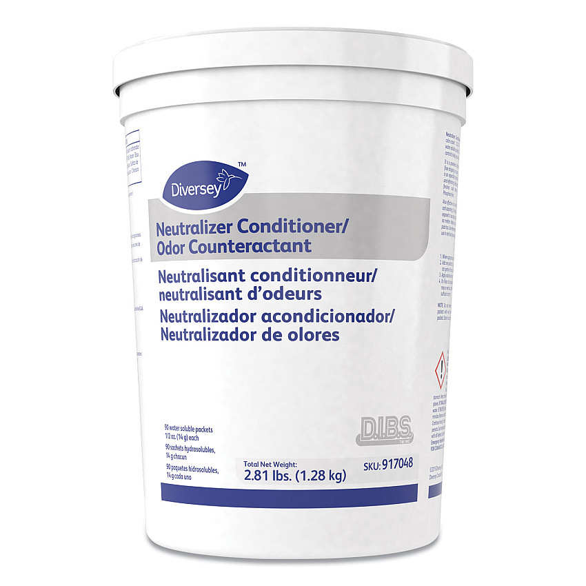 Diversey Floor Conditioner/Odor Counteractant, Powder, 1/2oz Packet, 90/Tub, 2/Carton (917048)