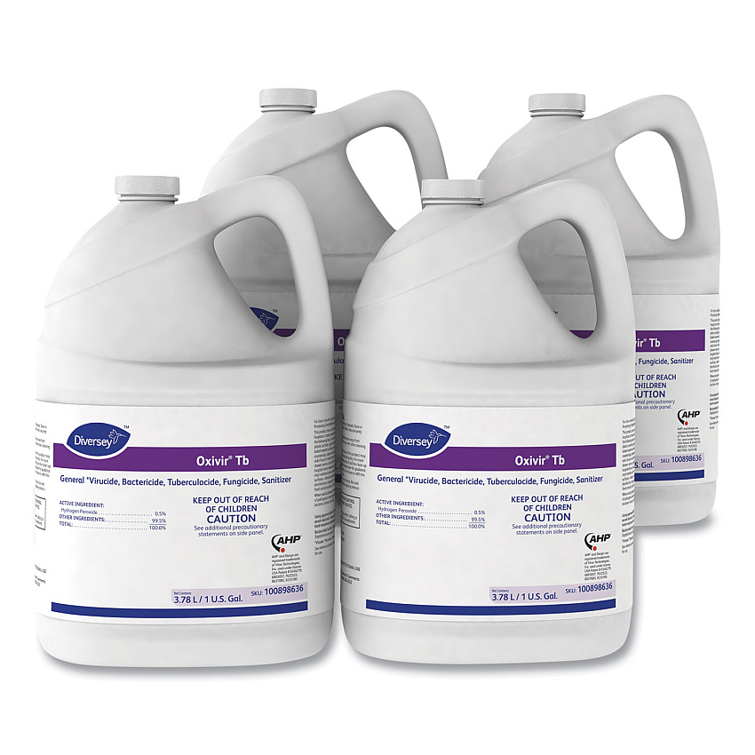 Diversey Oxivir TB, Natural Cherry Almond Scent, 3.78 L Container, 4/Carton (100898636)
