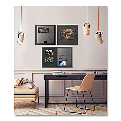 MasterVision Black Shadow Message Board Set, Assorted Sizes and Colors, 3/Set (SOR034)