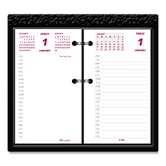 Brownline Daily Calendar Pad Refill, 6 x 3.5, White/Burgundy/Gray Sheets, 2023 (C2R)