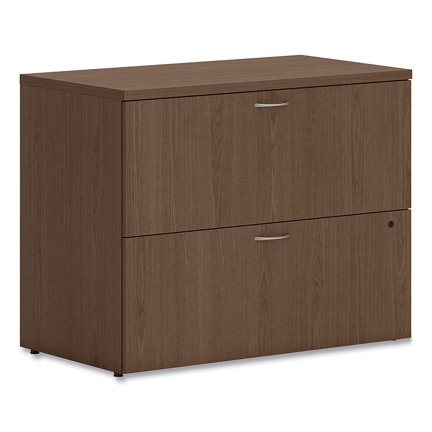 HON Mod Lateral File, 2 Legal/Letter-Size File Drawers, Sepia Walnut, 36" x 20" x 29" (LLF3620L2LE1)