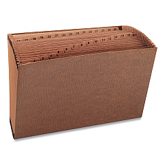 Smead TUFF Expanding Open-Top Stadium File, 31 Sections, 1/31-Cut Tabs, Legal Size, Redrope (70469)