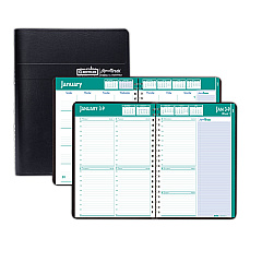 House of Doolittle Express Track Recycled Weekly Appointment Book/Monthly Planner, 11 x 8.5, Black Cover, 13-Month (Jan to Jan): 2023 to 2024 (29602)