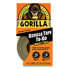 Gorilla Tape, 1.5" Core, 1" x 10 yds, Black (6100109)