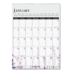 House of Doolittle Recycled Wild Flower Wall Calendar, Wild Flowers Artwork, 12 x 16.5, White/Multicolor Sheets, 12-Month (Jan to Dec): 2023 (3462)