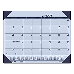 House of Doolittle EcoTones Recycled Monthly Desk Pad Calendar, 22 x 17, Sunset Orchid Sheets, Cordovan Corners, 12-Month (Jan to Dec): 2023 (12473)