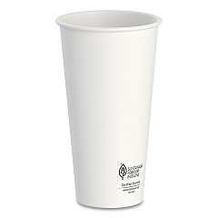 SOLO Thermoguard Insulated Paper Hot Cups, 20 oz, White Sustainable Forest Print, 600/Carton (DWTG20W)