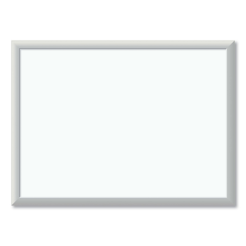 U Brands Melamine Dry Erase Board, 24 x 18, White Surface, Silver Frame (030U0001)