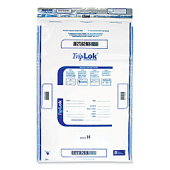 TripLOK Deposit Bag, Plastic, 12 x 16, Clear, 100/Pack (585040)
