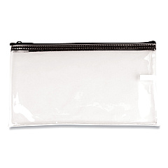 CONTROLTEK Multipurpose Zipper Bags, Vinyl, 11 x 6, Clear (530977)