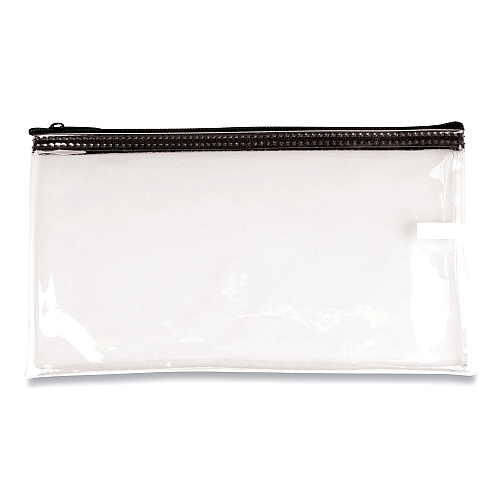 CONTROLTEK Multipurpose Zipper Bags, Vinyl, 11 x 6, Clear (530977)