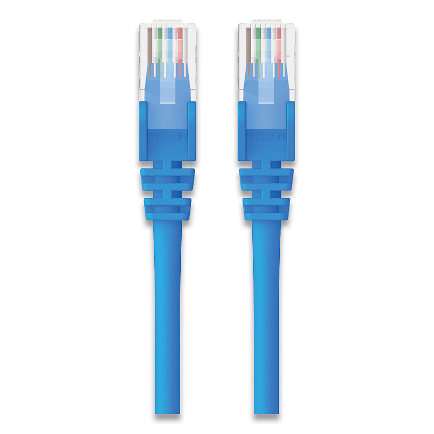 Belkin CAT6 UTP Computer Patch Cable, RJ45 Connectors, 7 ft, Blue (A3L98B07BLUS)