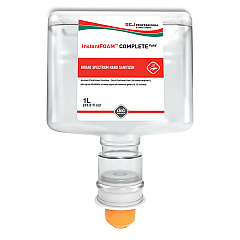 SC Johnson Professional InstantFOAM COMPLETE PURE Alcohol Hand Sanitizer, 1 L Refill, Fragrance-Free, 6/Carton (IFC1TF)