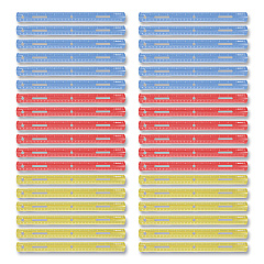 Westcott Plastic Ruler, Standard/Metric, 12" (30 cm) Long, Assorted Translucent Colors (17722)