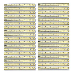 Westcott Three-Hole Punched Wood Ruler, Standard/Metric, 12" (30 cm) Long, Natural Wood, 36/Box (17724)