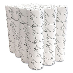 Floral Soft Two-Ply Standard Bathroom Tissue, Septic Safe, White, 400 Sheets/Roll, 48 Rolls/Carton (B448)