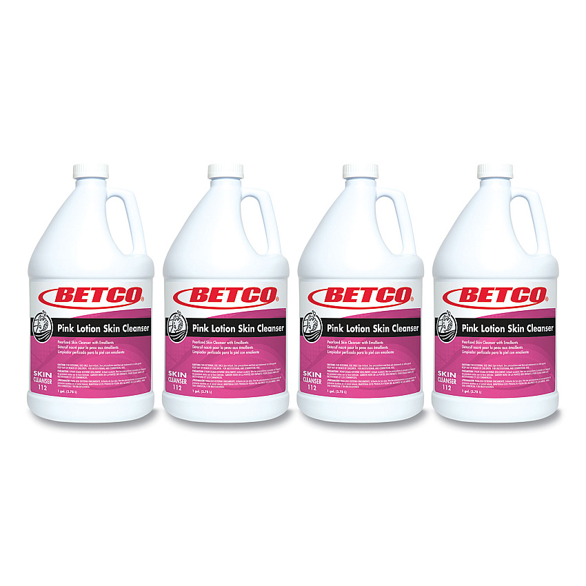 Betco Pink Lotion Skin Cleanser, Clean Bouquet, 1 gal Bottle (1120400)