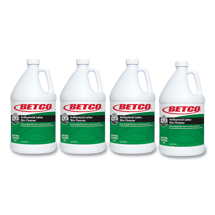 Betco Antibacterial Lotion Skin Cleanser, Tropical Hibiscus, 1 gal Bottle (1410400)