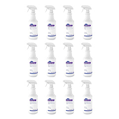 Diversey Lite Touch CRT and Plexiglas Cleaner, 32 oz Spray Bottle, 12/Carton (03970)