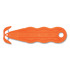 Klever Kutter Kurve Blade Plus Safety Cutter, 5.75" Handle, Orange, 10/Box (PLS100G)
