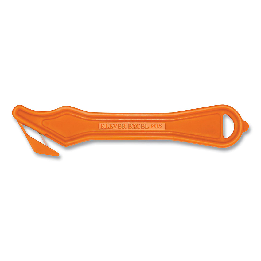 Klever Kutter Excel Plus Safety Cutter, 7" Handle, Orange, 10/Box (PLS40030G)