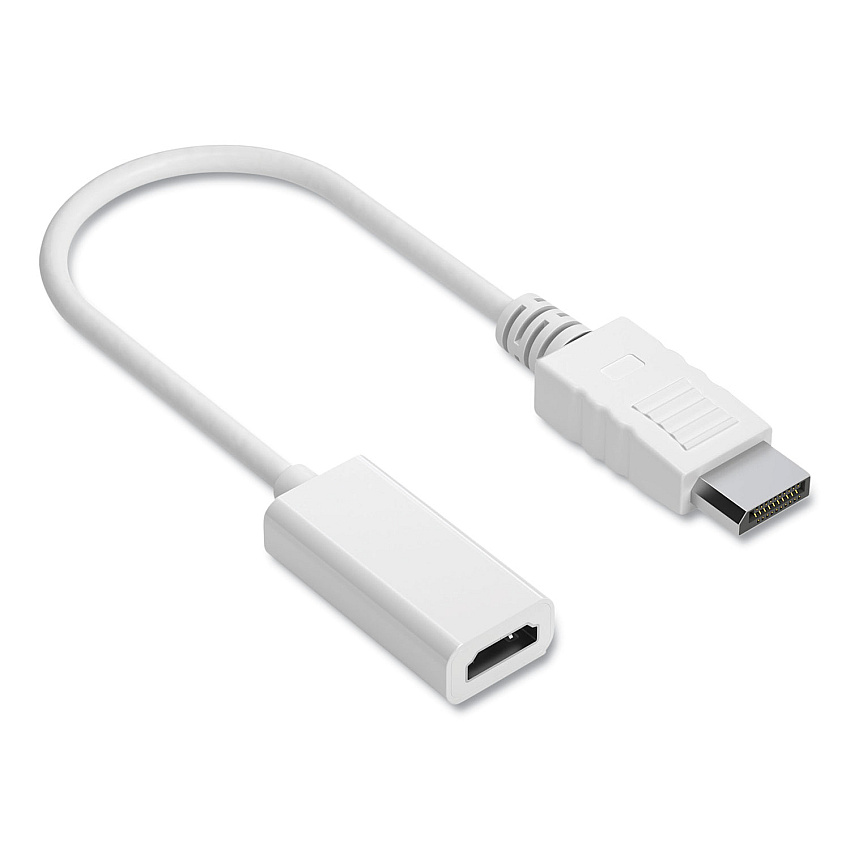NXT Technologies DisplayPort to HDMI Adapter, 6", White (24400011)