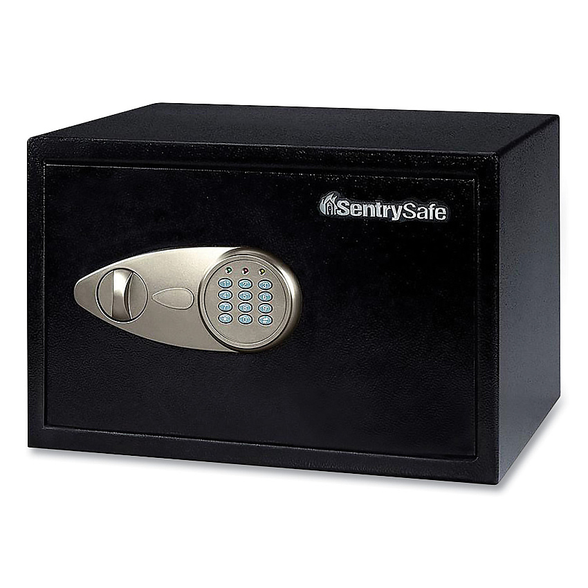 Sentry Safe X055 Digital Security Safe, 0.58 cu ft, 13.8 x 10.6 x 8.7, Black/Silver