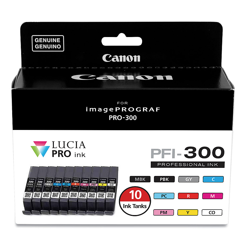 Canon PFI-300 10-Color Ink Value Pack (4192C007)