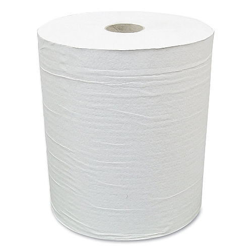 American Paper Converting Hardwound Paper Towel Roll, Eco Green Paper, 1-Ply, 7.88" x 800 ft, White, 6/Carton (EN80166)